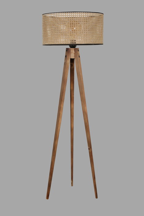 Opviq Lámpara de Pie de Madera Marrón 8285-9 Opviq Lámpara de Pie de Madera Marrón 8285-9